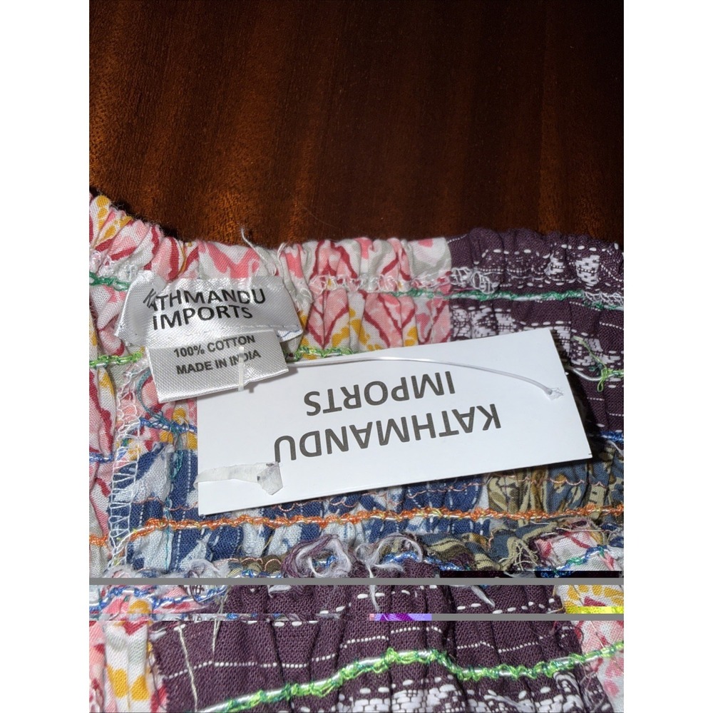 Kathmandu Kantha Balloon Pants Women's OS Xs-L Patchwork Indian Cotton NWT - Picture 6 of 8